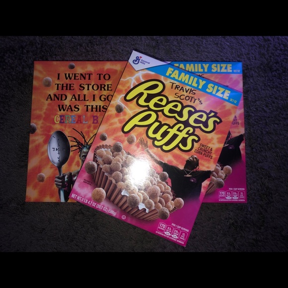 Travis Scott Reese’s Puffs Cereal - Picture 1 of 2